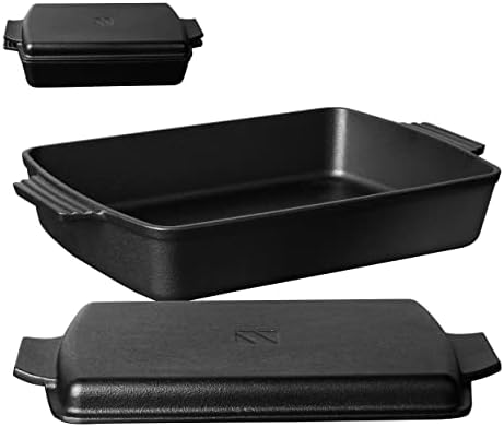 Northriver Casting 6QT Cast Iron Dutch Oven with Skillet Lid