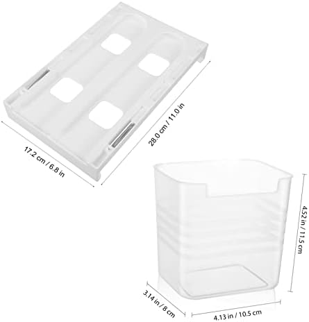 SOLUSTRE 2-Piece Fridge Can Dispenser Rack