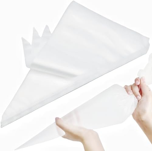 24 Inch Extra Large Piping Bags,100 Pack Disposable Pastry Bags,Thick