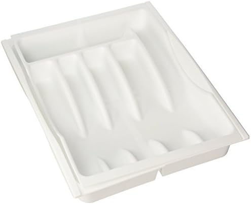 Rubbermaid Adjustable Cutlery Tray, White