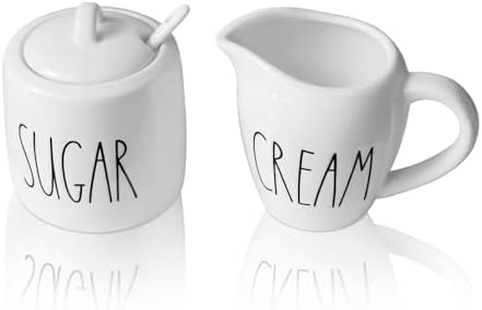 Sugar and Creamer Set, Cream Container and Sugar Holder Set for Coffee