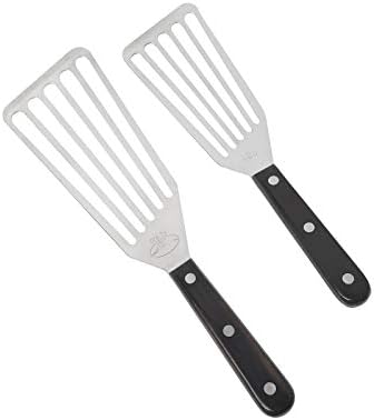 Fish Spatula, 2 Pack Stainless Steel Metal Spatula, Slotted Spatulas
