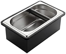 Coffee Knock Box, Stainless Steel Dump Bin Espresso Knock Box for