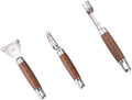 3 Pieces/set Stainless Steel Vegetable and Fruit Wood Peeler Apple