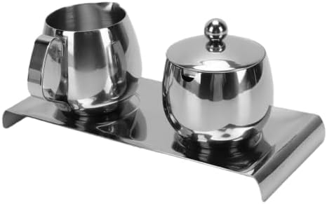 GOTOTOP Stainless Steel Milk Frothing Pitcher Set 300ml with Spout for