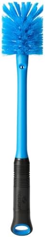 MOSOLAN 2-in-1 Bottle Brush and Straw Cleaner Brush, Breezy Blue