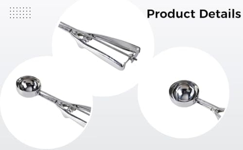3 Pcs Stainless Steel Ice Cream Scoop Set, Including Large Medium