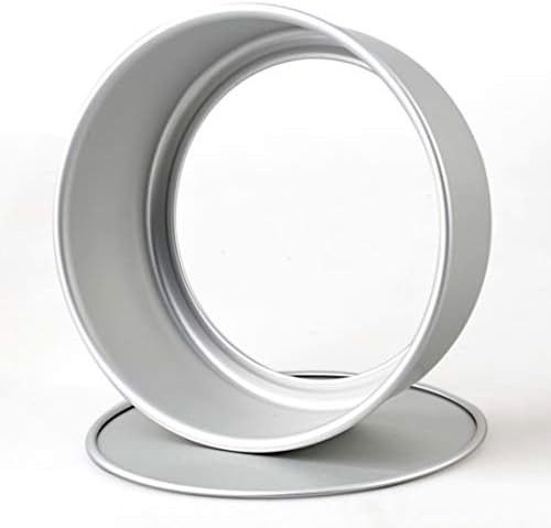 Tosnail 2 Pack 10" x 3" Round Aluminum Cake Pan with Removal Bottom