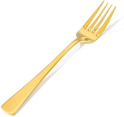KINGSTONE Forks 4 Piece Gold Dinner Forks Set, 18/10 Stainless Steel