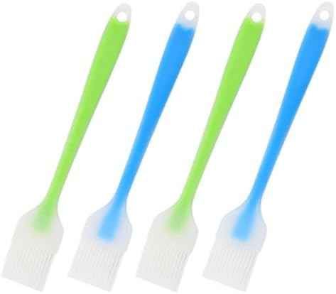 Sosoport 4pcs Silicone Barbecue Basting Brush Set, Heat Resistant Oil