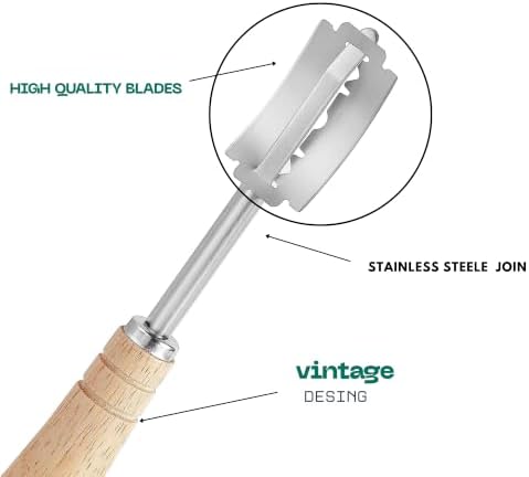 Bread Lame Sourdough Scoring Tool Stainless Steel Blade Wooden Handle
