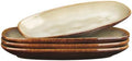 Ceramic Serving Platters - Set of 4 Oval Platters for Entertaining