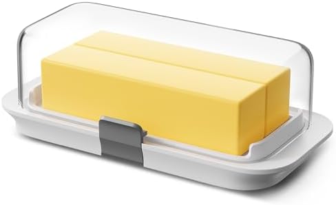Pisol Large Butter Dish Airtight with Lid for 2 Sticks (250 g) Butter
