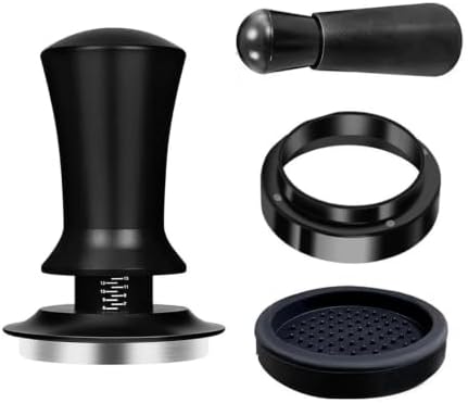 51mm Coffee Tamper Set Including Spring-Loaded Base Depth Calibration