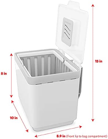 GLAD 1.5 Gallon White Kitchen Compost Bin