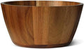 Amazon Basics Wooden Salad Bowl, Acacia Wood, 10 in., Family Size