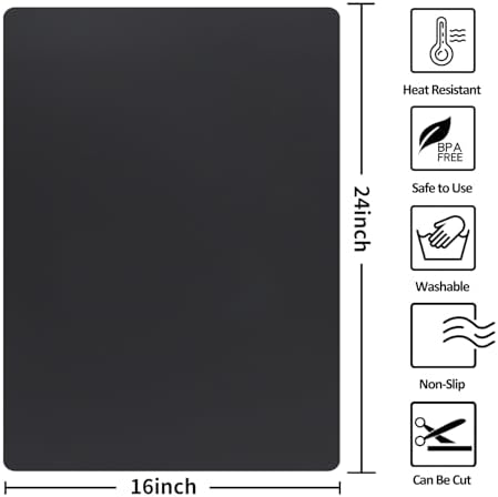 Silicone Mats for Kitchen Counter Thicker Extra Large Heat Resistant