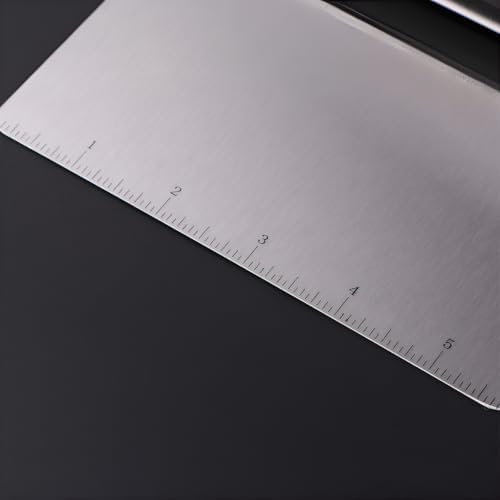 Stainless Steel Dough Cutter with Scale, Bench Scraper Pastry Spatula