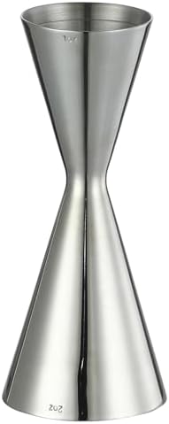 Double Cocktail Jigger Slim Style Measuring Jigger (Silver)