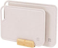 KitchenEdge 2-Piece Rice Fiber Cutting Board Set | Bamboo Stand