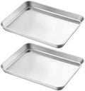 Baking Sheet Set of 2, Pastry Sheet Pan Pair Stainless Steel, 10X8