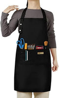 Hongsome Adjustable Button Apron for Women Men Artist Painting Pottery