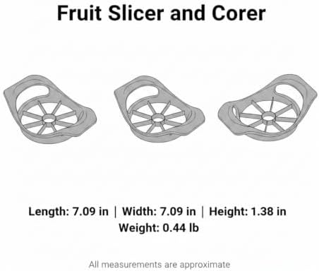 Fruit Slicer and Corer, Stainless Steel Apple Cutter for Uniform