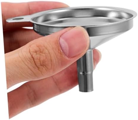 Stainless Steel Small Funnel Set 2pcs Metal Kitchen Funnels for Oil