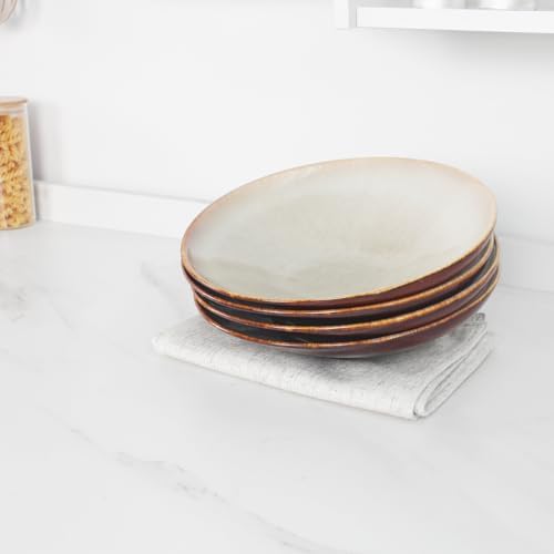 Ceramic Pasta Bowls 17 Oz, Salad plates, for Serving Soup Pasta Noodle