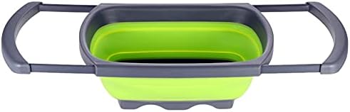 Alnicov Silicone Collapsible Colander,Colander Strainer Over The Sink