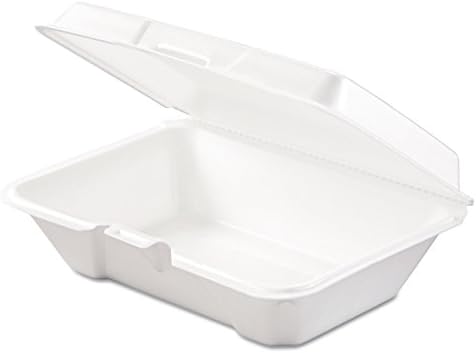 Dart 205HT1 Carryout Food Container, Foam, 1-Comp, 9 3/10 x 6 2/5 x 2