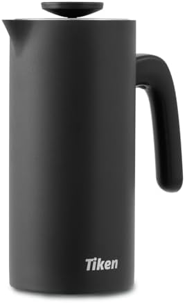 Tiken Stainless Steel French Press, 34Oz