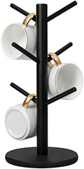 MyLifeUNIT Mug Holder Tree, 6 Hooks, Black