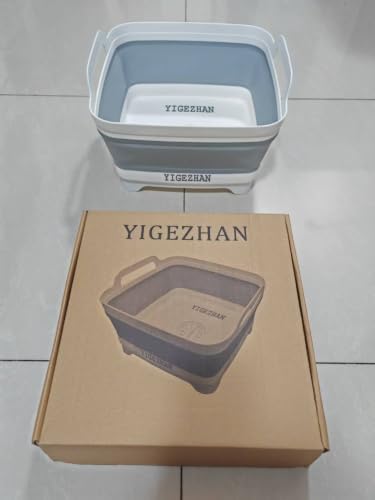 Yigezhan Collapsible Silicone Colander, Food Drain Basket, Space