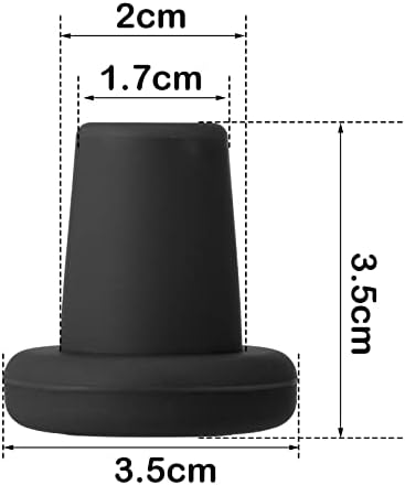 Yookeer 8 Pack Silicone Wine Stoppers for Glass Bottles Beer, Black