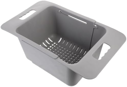 Expandable Plastic Sink Colander Basket for Produce and Cutlery