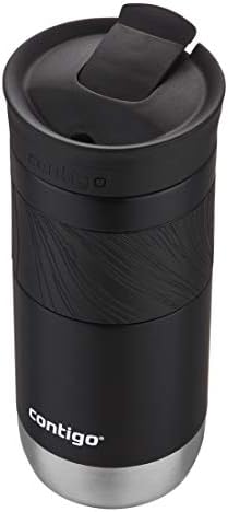 Contigo Byron Vacuum-Insulated Stainless Steel Travel Mug, Licorice