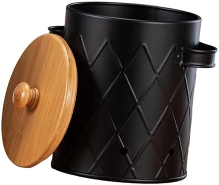 KLKCMS Vegetable Storage Bin for Potatoes Onions Garlic, Carbon Steel