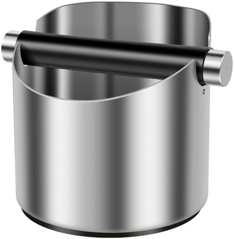 Coffee Knock Box Stainless Steel Espresso Knock Box with Removable