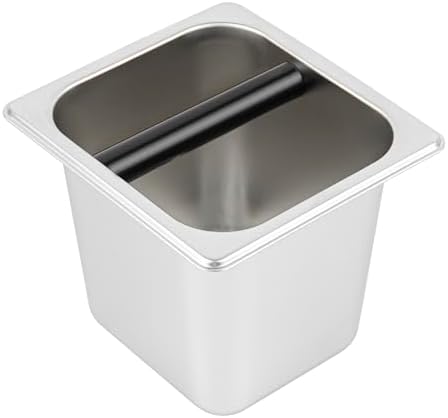 Restaurantware Espresso Knock Box - 1 Case - 6" Inch Deep Stainless