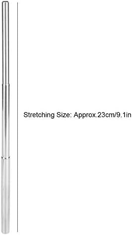 Telescopic Reusable Straw, 304 Stainless Steel 9.1 In