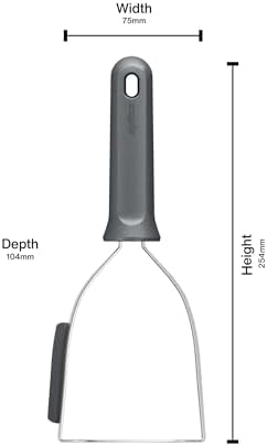 Zyliss Stainless Steel Potato Masher, Non-Slip Handle, 10"