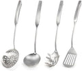 Newness 4-Piece 304 Stainless Steel Cooking Utensil Set