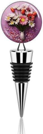 Fresh Flowers Wine Stopper Vacuum Alloy Wine Bottle Stopper Reusable