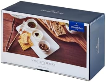 Villeroy & Boch Manufacture Rock Blanc Set of 4 Bowls for Dips and