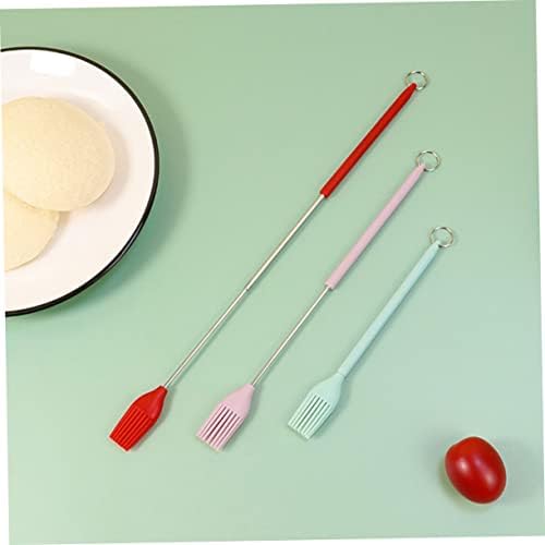Silicone Pastry Brush Set Long Handle with Retractable 4 Piece