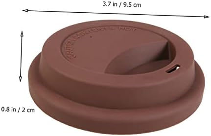SHOWERORO Silicone Coffee Mug Lids, 4-Piece