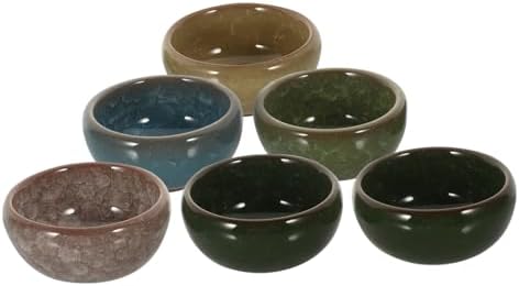 Beavorty Thai Style Ceramic Essential Oil Blending Bowl Set, 6 Pieces
