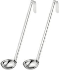 Fit Meal Prep [2 Pack] 2 oz Stainless Steel Soup Ladle, One-Piece