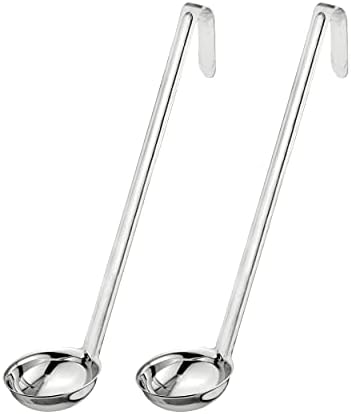 Fit Meal Prep [2 Pack] 2 oz Stainless Steel Soup Ladle, One-Piece